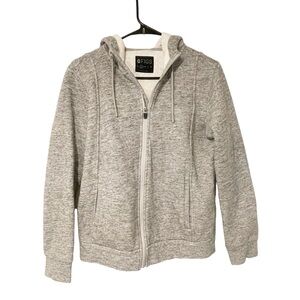 Figs Size Small Essential Hoodie Heather Grey  Full Zip Sweatshirt